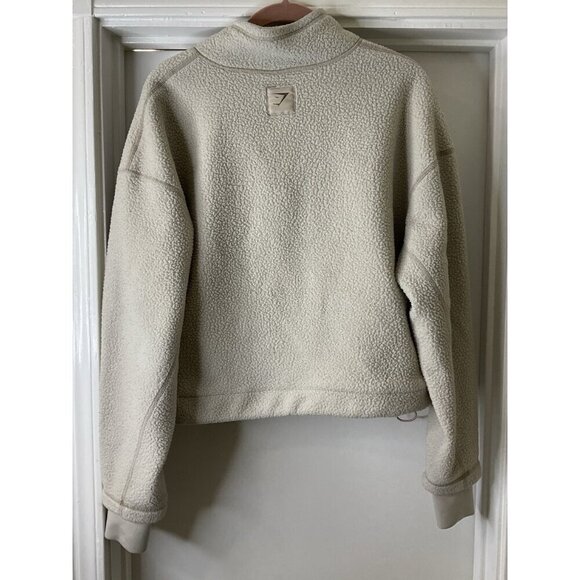 Gymshark Paise Borg Pullover Oversized Sweatshirt Size S - Picture 2 of 7